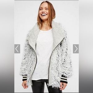 Free people fluffy dolman jacket